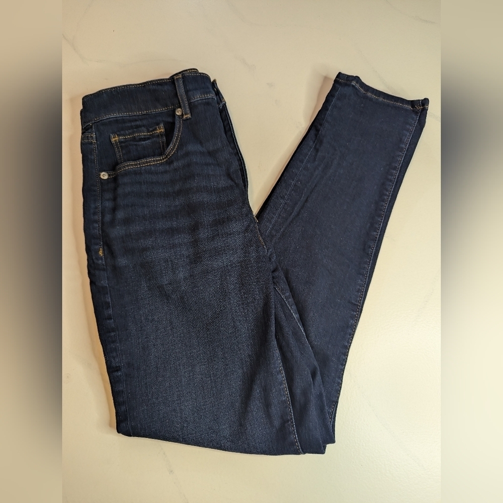 Women's LOFT The Skinny Jean Size 28 /6 Blue Denim Jeans LNC